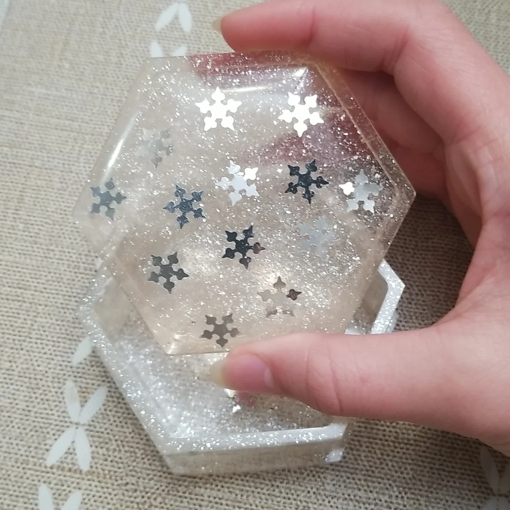 Handmade box and earrings set. - Picture 9 of 9